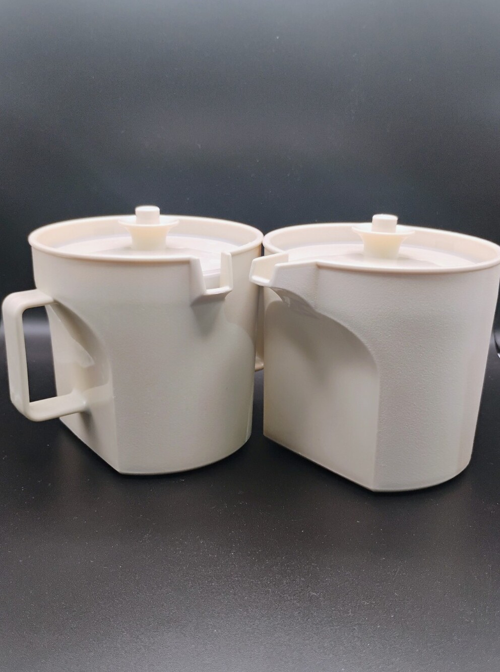 Tupperware Sugar and Creamer Set Two Vintage Camping